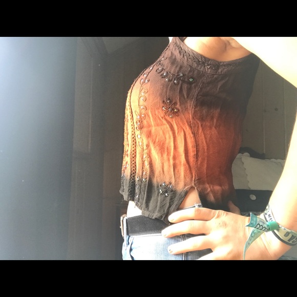 Handmade Embroided Ombré Top - Picture 2 of 6